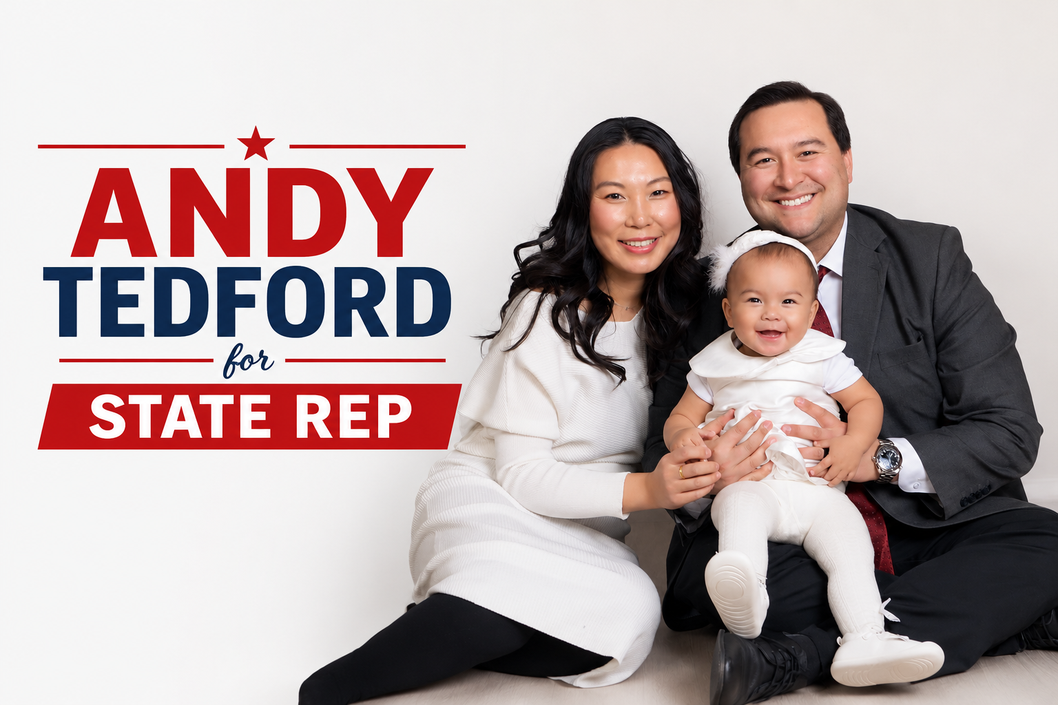 Andy Tedford with his family